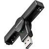 Axagon Sulankstoma kišenė USB-A kontaktas Smart / ID kortelių skaitytuvas.