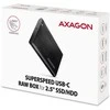 Kietasis diskas AXAGON EE25-A6C USB-C 3.2 – SATA 6G 2,5" išorinė dėžutė