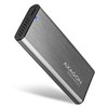 AXAGON išorinė USB-C 3.2 Gen 2 metalinė dėžutė M.2 NVMe ir SATA SSD diskams | EEM2-SG2