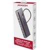 „Axagon“ kelių prievadų USB-C 5Gbps trigubas 4K ekrano šakotuvas HMC-4KX3