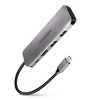 Axagon Multiport USB 3.2 Gen 1 šakotuvas. HDMI, kortelių skaitytuvas ir maitinimo tiekimas. 20 cm USB-C laidas.