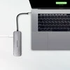 Axagon Multiport USB 3.2 Gen 1 šakotuvas. HDMI, kortelių skaitytuvas ir maitinimo tiekimas. 20 cm USB-C laidas.