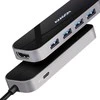 Axagon kelių prievadų USB 3.2 Gen 1 šakotuvas. HDMI, keturi USB-A išėjimai ir maitinimo tiekimas. Kabelis USB-C 20cm.