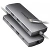 AXAGON HMC-8HLSA USB-C 3.2 Gen 1 šakotuvas, 3x USB-A + 4K/30Hz HDMI + SD / Micro SD, GLAN, garsas, PD 100 W, 20 cm USB-C laidas