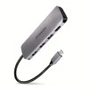 Axagon kelių prievadų USB 3.2 Gen 1 šakotuvas. HDMI, kortelių skaitytuvas ir trys USB-A išėjimai. USB-C laidas 20 cm.