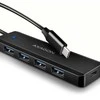 AXAGON Travel keturių prievadų USB-C 5Gbps šakotuvas | HUE-C1C