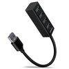 AXAGON Miniatiūrinis metalinis keturių prievadų USB 3.2 Gen 1 šakotuvas | HUE-M1A