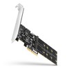 Axagon Keturių kanalų SATA III PCI-Express valdiklis su dviem vidiniais SATA jungtys ir dviem lizdais SATA M.2 diskams. Standartinis ir žemas profilis.