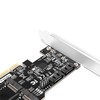 Axagon Keturių kanalų SATA III PCI-Express valdiklis su dviem vidiniais SATA jungtys ir dviem lizdais SATA M.2 diskams. Standartinis ir žemas profilis.
