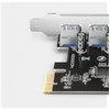 AXAGON PCEU-430RS PCIe kortelė - 4x USB 5Gbps prievadas, SATA maitinimas, Renesas PD720201, SP