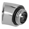 Barrow Adapteris, 45 degrees, G1/4 inch male to G1/4 inch female – sidabrinis