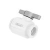Barrow Ball Valve (10mm) G1/4 Inch Ball Valve, Baltas – Sidabrinis