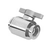 Barrow Ball Valve (10mm) G1/4 inch Ball Valve, sidabrinis – sidabrinis