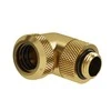 Barrow Multi-Link Adapteris Connection 90 Degrees G1/4 Inch Female Thread to 14mm OD Hardtube – Rotatable, Gold