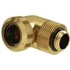 „Barrow“ daugiasvirtis adapteris, 90 laipsnių G1/4 colio vidinis sriegis ir 14 mm išorinio skersmens kietasis vamzdis, pasukamas, aukso spalvos