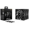 be quiet! Pure Wings 3 Fans, High-Speed – 140mm, juodas, pack of 3