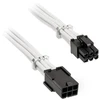 BitFenix Alchemy 6-Pin-PCIe-Extension cable, 45 cm, sleeved – baltos spalvos