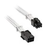 BitFenix Alchemy 6-Pin-PCIe-Extension cable, 45 cm, sleeved – baltos spalvos