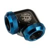 Bitspower Adapteris 90 Degree 12mm OD Hardtube to 12mm OD Hardtube – glossy juodas/mėlynas