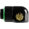 Bitspower adapteris 90 laipsnių kampu, G1/4 colio AG į G1/4 colio IG – pasukamas, matinis juodas
