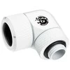 „Bitspower Advanced Multi-Link“ adapteris, 90 laipsnių G1/4 colio vidinis sriegis ir 16 mm išorinio skersmens kietasis vamzdis, pasukamas.
