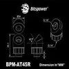 Bitspower Artemis 45 Degree Fitting – rotatable, sandblast sidabrinis