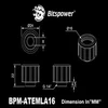 „Bitspower Artemis Advanced Multi-Link“ – 16 mm išorinis skersmuo, smėliasrove apdorotas Sidabrinis