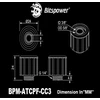 Bitspower Artemis Anschluss gerade G1/4 col. AG auf 16/10mm – matt juodas