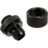 Bitspower tiesus G1/4 colio AG ant 16/10 mm jungties adapteris – matinės juodos spalvos