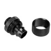 Bitspower tiesus G1/4 colio AG ant 16/11 mm jungties adapteris – matinės juodos spalvos