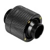 Bitspower tiesus G1/4 colio AG ant 16/11 mm jungties adapteris – matinės juodos spalvos