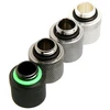 Bitspower adapteris, tiesus, G1/4 colio AG į G1/4 colio AG – ilgas, matinės juodos spalvos