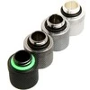 Bitspower adapteris, tiesus, G1/4 colio AG į G1/4 colio AG – ilgas, matinės juodos spalvos