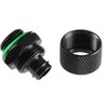 Bitspower tiesus jungtis G1/4 colio AG ant 11/8 mm – matinės juodos spalvos
