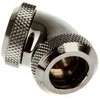Bitspower Multi-Link adapteris 60 laipsnių 12mm OD iki 12mm OD kietas vamzdelis - blizgus juodas