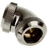 Bitspower Multi-Link adapteris 60 laipsnių 12mm OD iki 12mm OD kietas vamzdelis - blizgus juodas