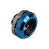 Bitspower Multi-Link Adapteris Connection straight G1/4 inch female thread to 16mm OD hard tube – glossy juodas