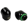 Bitspower Touchaqua Adapteris 90 Degree G1/4 inch Male to G1/4 inch Female – 2 Pack, juodas