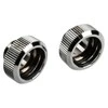 „Bitspower Touchaqua“ adapteris, jungiantis G1/4 colio AG į 16 mm išorinį kietąjį vamzdį – 2 vnt. pakuotėje, sidabrinis