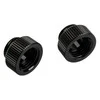 Bitspower Touchaqua Adapteris straight G1/4 inch female to G1/4 inch male – 2 pack, juodas