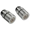 Bitspower Touchaqua Vanduo Outlet G1/4 Inch Female Thread - 2 Pack, Sidabrinis