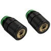 Bitspower Touchaqua Vanduo Outlet G1/4 Inch Female Thread – 2 vnt., Juodas