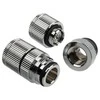 Bitspower Touchaqua Vanduo Outlet G1/4 Inch Female Thread - 2 Pack, Sidabrinis