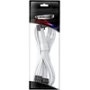 „CableMod C-Series Pro“ tiltelinis jungiamasis kabelis – A variantas, 90°, 16 kontaktų į 2 kontaktus, 8 kontaktų PCIe, baltos spalvos