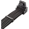 „CableMod C-Series Pro“ tiltelinis jungiamasis kabelis – A variantas, 90°, 16 kontaktų į 4 kontaktų 8 kontaktų PCIe, juodos spalvos