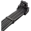 „CableMod C-Series Pro“ tiltelinis jungiamasis kabelis – A variantas, 90°, 16 kontaktų į 2 x 8 kontaktų PCIe, anglies pluošto
