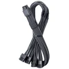 „CableMod C-Series Pro ModMesh 12V-2® 6“ kabelis, su apvalkalu, 16 kontaktų į 4 x 8 kontaktų, skirtas „Corsair Type 4“ ir 3 maitinimo šaltiniams – anglies pluošto, 60 cm