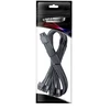 „CableMod C-Series Pro ModMesh 12V-2® 6“ kabelis, su apvalkalu, 16 kontaktų į 4 x 8 kontaktų, skirtas „Corsair Type 4“ ir 3 maitinimo šaltiniams – anglies pluošto, 60 cm
