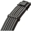 „CableMod C-Series Pro ModMesh 12V-2®“ 6 colių kabelis, 90° jungtis, skirtas „Corsair Type 5 RMx Shift“ maitinimo šaltiniams, anglies pluošto, 65 cm