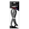 „CableMod C-Series Pro ModMesh 12V“ 2x6 kabelis, su apvalkalu, 16 kontaktų į 2x 8 kontaktus, skirtas „Corsair Type 4“ ir „3“ maitinimo šaltiniams – anglies pluošto, 60 cm
